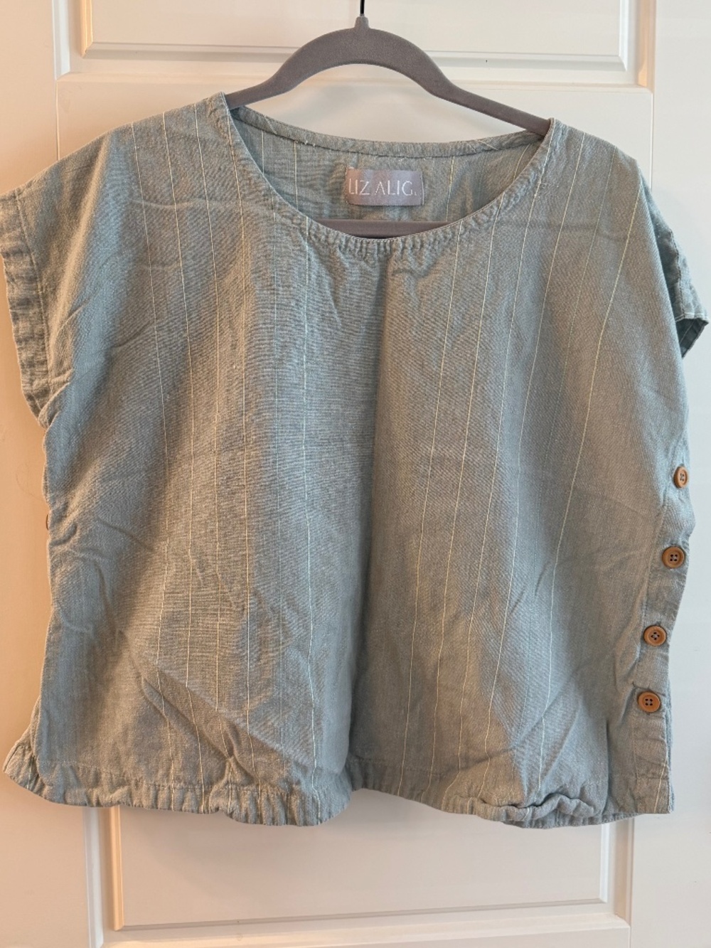 Liz Alig Handwoven Cotton Top Size large